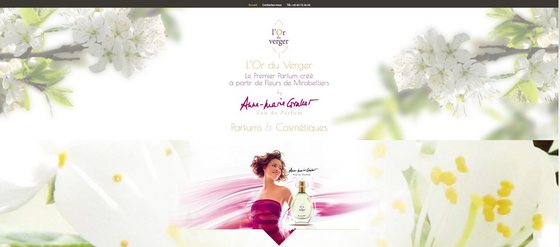 Découvrir le nouveau site pour les parfums et cosmétiques l'Or du Verger